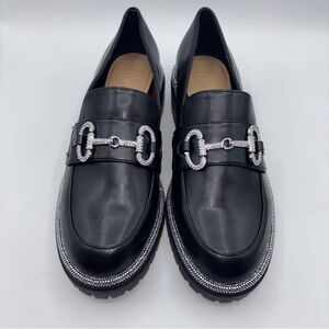 INC Brinniap Black Bling Ladies Loafer Shoes Size 10 New